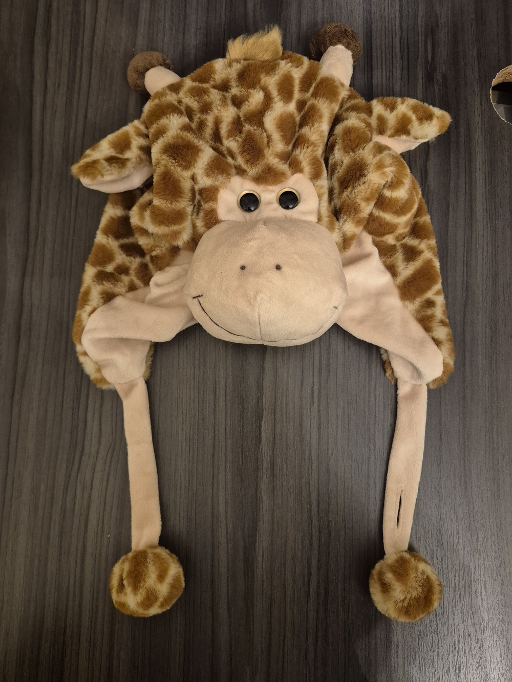 Dollibu Giraffe Hat -Super Soft Hat Ear Flaps, Cozy Fleece Winter Hat For Kids